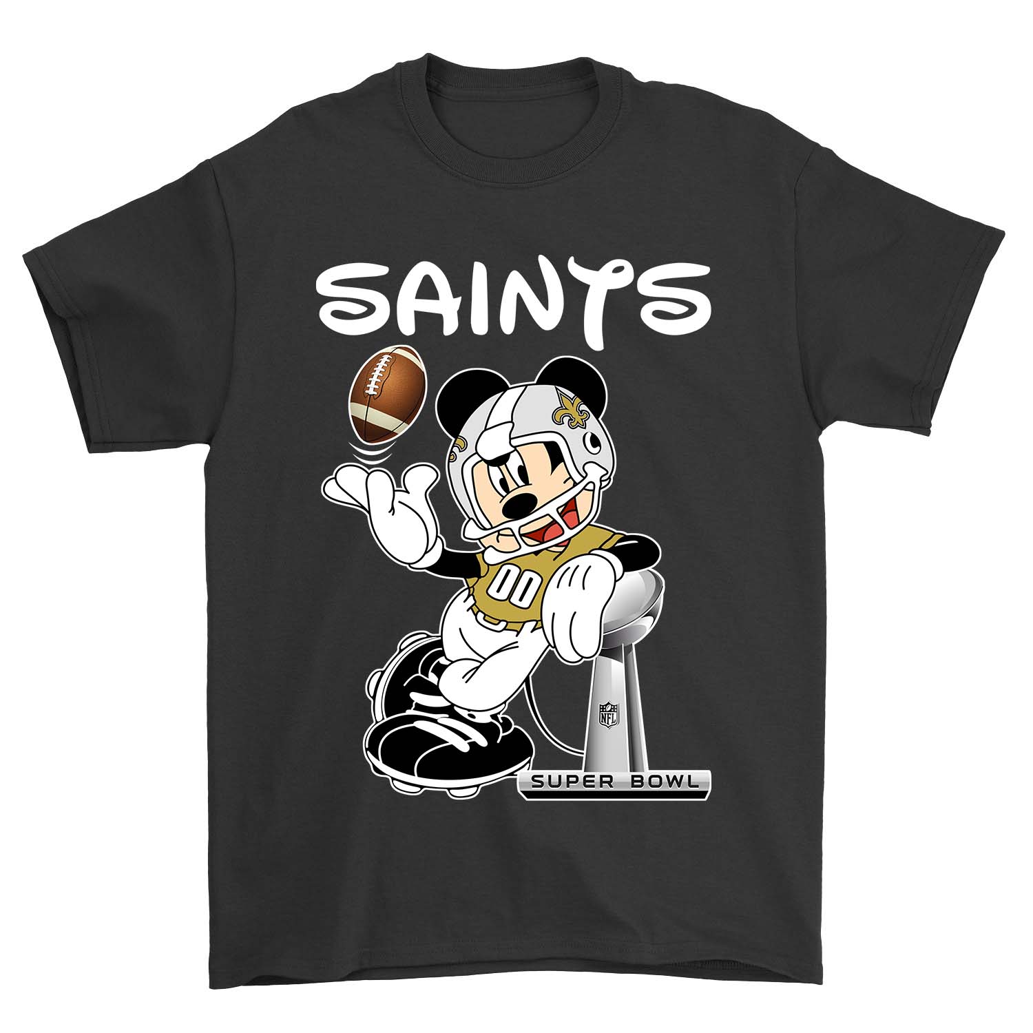 New Orleans Saints "mickey Mouse" Disney T-Shirt New Orleans Saints "mickey Mouse" Disney T-Shirt